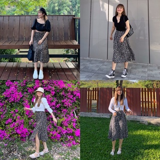 ภาพขนาดย่อของภาพหน้าปกสินค้าClassic skirt size s-xl กระโปรงแฟชั่น งานig ลายใส่ถ่ายรูปสวย  งานคนไทย จากร้าน sparkjoy.official บน Shopee ภาพที่ 5