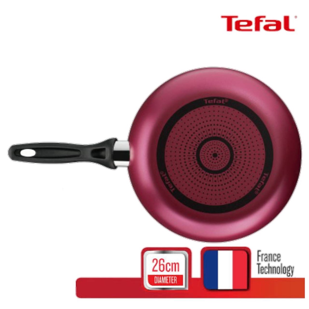 tefal-กระทะเทฟล่อน-กระทะทรงลึก-เคลือบกันติด-titanium-non-stick-tefal-light-amp-clean-ขนาด-26-ซ-ม-ลึก-7-ซม-รับประกัน-2-ปี