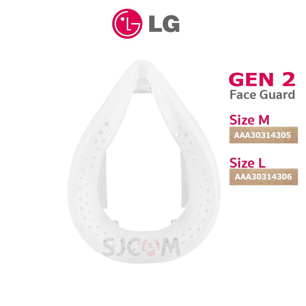 ภาพหน้าปกสินค้าLG Gen2 Face Guard Size M/ Size L of LG PuriCare Wearable Air Purifier แผ่นป้องกันจมูก หน้ากากแอจี เจน2 SizeM AAA30314305 SizeL AAA30314306