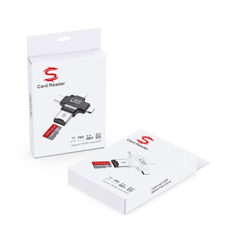 ภาพสินค้าCard Reader โอนถ่ายข้อมูล 3in1 รองรับ Micro SD, TF Card สำหรับ iP, Micro USB, Type-C & USB-A จากร้าน urstylegadget บน Shopee ภาพที่ 8