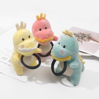 【พร้อมส่ง】เกาหลีน่ารักหลากสีเชือกผมไดโนเสาร์สาวแหวนผมหางม้าสูง