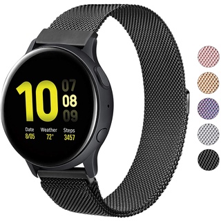 สายนาฬิกาข้อมือ สเตนเลส โลหะ แบบเปลี่ยน สําหรับ Samsung Galaxy Watch Active 2 44 มม. 40 มม. และ Active 40 มม. และ Galaxy Watch 3 41 มม. และ Galaxy Watch 42 มม. 20 มม. Galaxy Active 2