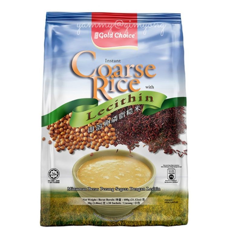 Gold Choice Instant Coarse Rice with Lecithin เครื่องดื่มธัญพืช ...