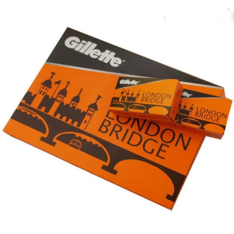 ใบมีดสองคม-gillette-london-100-ใบ-สุดคุ้ม-ร้านตัดผม