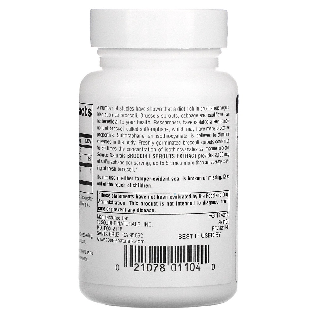 ส่งจากไทย-source-naturals-broccoli-sprouts-extract-250-mg-60-tablets