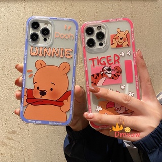 เคสโทรศัพท์มือถือแบบนิ่ม ใส ลายการ์ตูนหมีพูห์ สีชมพู สําหรับ OPPO A12 A12E A7 A5S A3S A3 F7 A83 A1 F5 A77 F3 A71 F1S A39 A57 A37 A39 A57 A37 F11