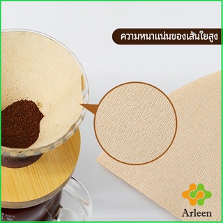 Arleen กระดาษกรองกาแฟ กระดาษดริป และกากกาแฟสกัดเย็น มีแบบรูปตัววี  และ แบบกลมcoffee filter paper