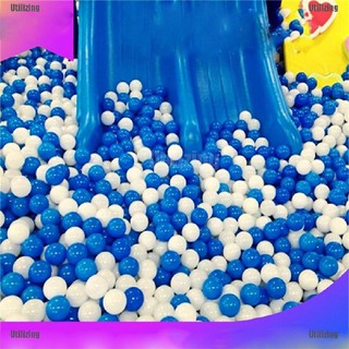 ภาพขนาดย่อของภาพหน้าปกสินค้าUtilizing ลูกบอลพลาสติก สีขาว สีฟ้า 10 ชิ้น 7 จากร้าน utilizing.th บน Shopee ภาพที่ 1