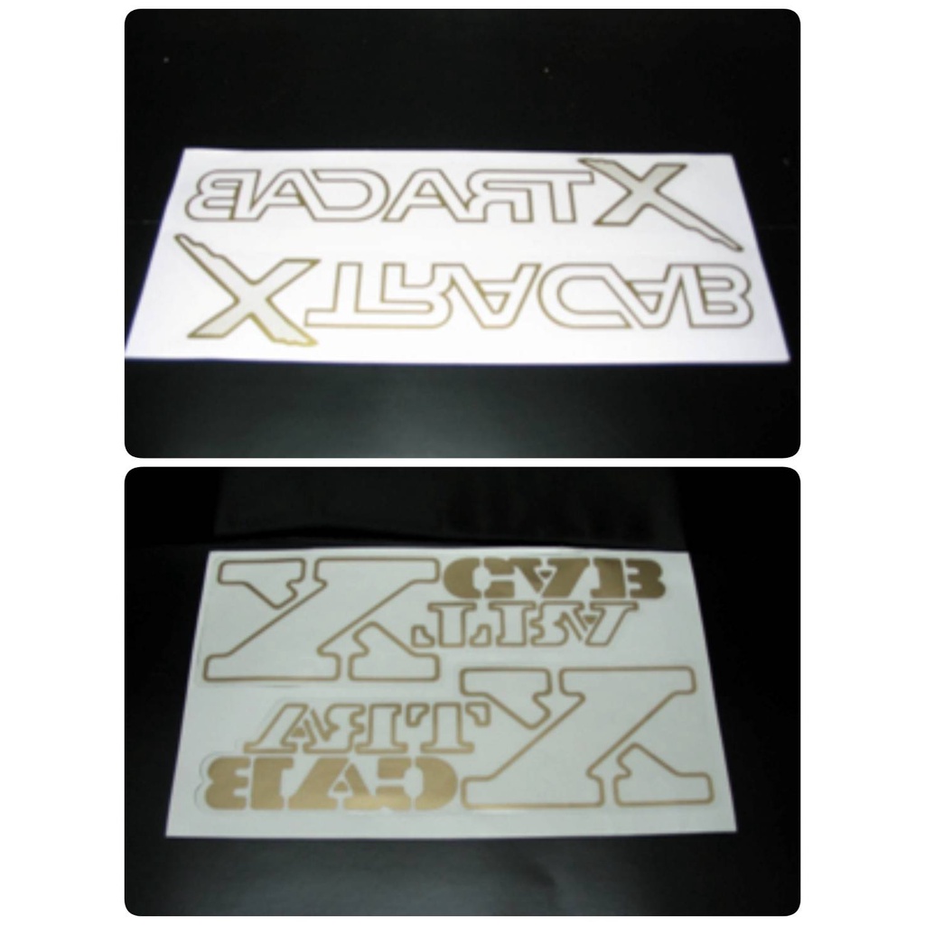 สติ๊กเกอร์แบบดั้งเดิม คำว่า XTRACAB ติดกระจกแค็ป TOYOTA MIGHTYX sticker ...