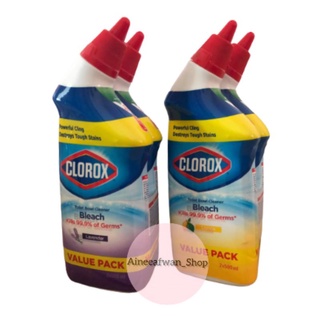 แพคคู่(2×500มล.)Clorox toilet bleach น้ำยาล้างห้องน้ำ