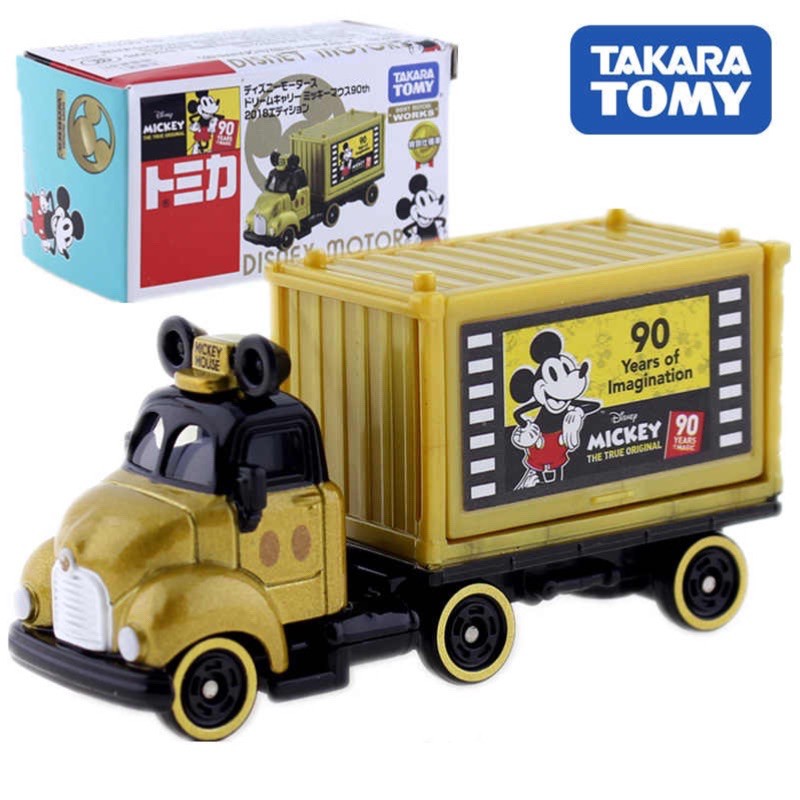 แท้-100-จากญี่ปุ่น-โมเดล-ดิสนีย์-มิกกี้-เมาส์-takara-tomy-tomica-disney-motors-mickey-mouse-90-years-of-imagination