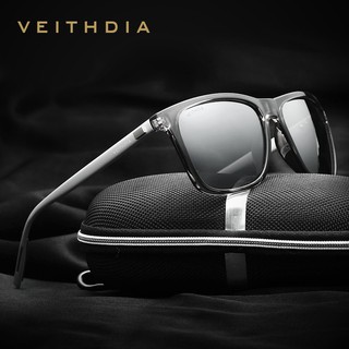 ภาพขนาดย่อของสินค้าVEITHDIA แว่นกันแดดอลูมิเนียม เลนส์โพราไรซ์ TR 90 พร้อมการ์ด ผ้า และ กล่อง