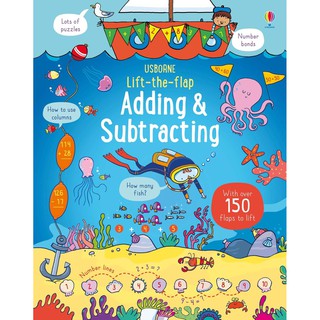 DKTODAY หนังสือ USBORNE LIFT-THE-FLAP ADDING &amp; SUBTRACTING (AGE 6+)