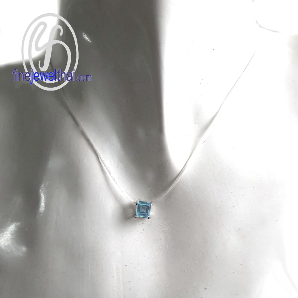 finejewelthai-จี้โทพาซ-โทพาซ-จี้พลอย-พลอยประจำเดือนเกิด-topaz-silver-pendant-birthstone-p1088tp00-ราคาต่อชิ้น