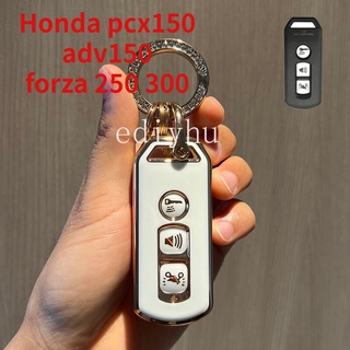 เคสกุญแจรถยนต์ tpu อุปกรณ์เสริม สําหรับ Honda PCX150 Forza350 Forza300 ADV150