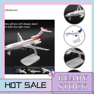 BF Plastic Boeing  Planes Model Boeing 727 Die-cast Figure Pull Back Function for Home