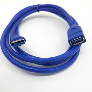 ภาพขนาดย่อของภาพหน้าปกสินค้าUSB 3.0 Male To Female Extension Cable (ุผู้-เมีย) เพิ่มความยาวสาย USB3.0 สีดำ/ ฟ้า 1.5M3M จากร้าน tukdeeshop.99 บน Shopee