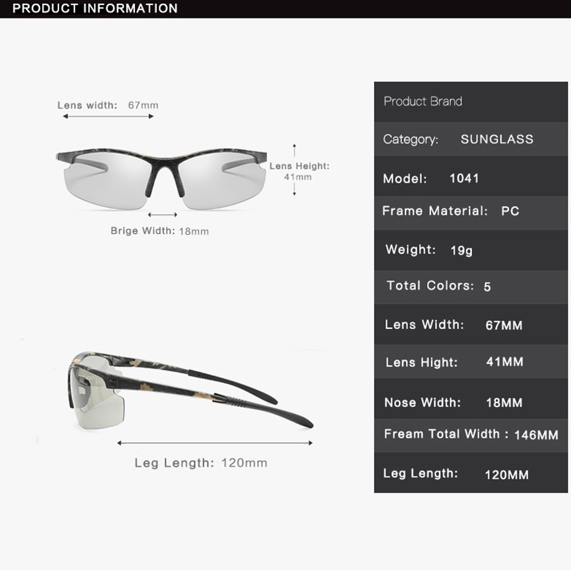 แว่นตากันแดดสําหรับผู้ชายผู้หญิงเลนส์-polarized-ลายพรางเหมาะกับการขี่รถจักรยานเล่นกีฬา