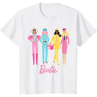 เสื้อยืดผ้าฝ้ายพรีเมี่ยม เสื้อยืด ลายบาร์บี้ครบรอบ 60 ปี แฟชั่น