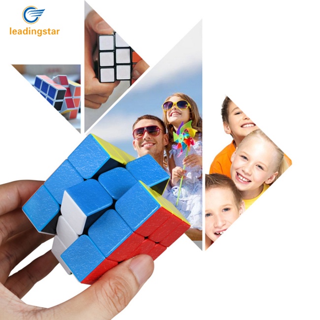 leadingstar-รูบิคปริศนา-3x3-ไร้สติกเกอร์-ของเล่นฝึกสมอง-ลําดับที่สาม-สําหรับผู้เริ่มต้น