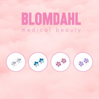 Blomdahl ต่างหู Flower Plastic ขนาด 6mm. มีให้เลือก 4 สี
