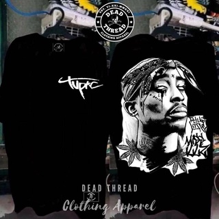 เสือยืดผู้ชาย - 2PAC Tupac Shakur เสื้อยืดเสื้อผ้าผ้าฝ้ายแบบกําหนดเองของวัฒนธรรมขนาดใหญ่-d วินเทจกร