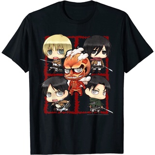 เสื้อยืดพิมพ์ลายแฟชั่น ไอเทมเด็ด!!เสื้อยืด พิมพ์ลาย Attack on Titan Elementary School 5 สําหรับครอบครัว ผู้ใหญ่