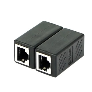 หญิงหญิงเครือข่ายLANเชื่อมต่อAdapter Coupler Extender RJ45 Ethernet Extension Converter