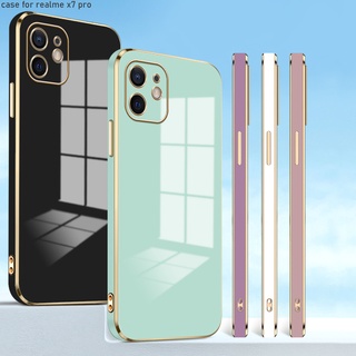 Realme GT 2 3 Neo Master X7 Narzo 20 30A 50 50A Prime Pro 5G สำหรับ Electroplating TPU Case Simple เคส เคสโทรศัพท์ เคสมือถือ