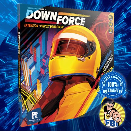 Downforce: Danger Circuit Expansion - Espansione Gioco Da Tavolo, 2 Nuove Piste E 6 Poteri, Multicolore - 6