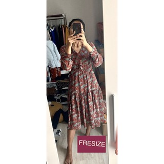 Dress free size ชีฟอง ยาว
