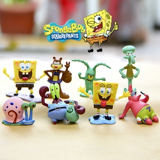 โมเดล สพันจ์บ็อบ สแควร์แพนส์ SpongeBob ครบชุด 8 ตัว ความสูง 6 ซม สินค้าพร้อมส่ง เก็บปลายทางได้