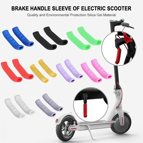 ราคาและรีวิวซิลิโคน เบรคมือ,ขาตั้ง Silicone Protector Cover for electric scooter
