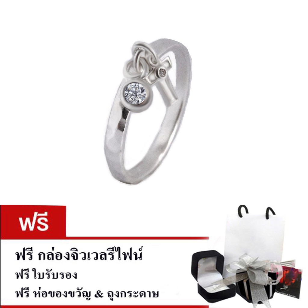 finejewelthai-แหวนเพชร-แหวนเงินแท้-เพชรสังเคราะห์-diamond-cz-silver925-ring-r1228cz-2