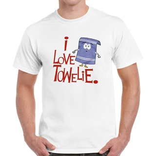 เสื้อยืดผ้าฝ้ายพิมพ์ลายขายดี เสื้อยืด ลาย I Love Towelie South Park สไตล์พังก์ คลาสสิก