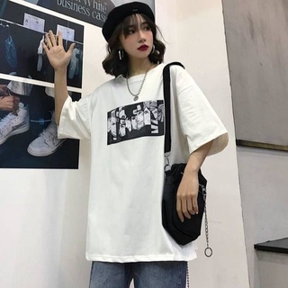 ⚡️POOHPAND⚡️ เสื้อยืดOversize ลายนารูโตะ แฟชั่นเกาหลี สวมใส่สบาย แนวสตรีท ฮิปฮอป ขาว-ดำ พิมพ์ลายคมชัด #2021