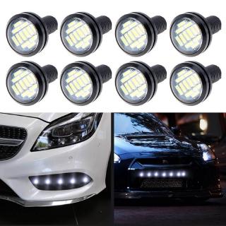 1 ชิ้น E Agle Eye ไฟ LED 4014 12SMD 23 มิลลิเมตรกลางวันวิ่ง DRL ไฟสำรองรถอัตโนมัติโคมไฟสีขาวที่จอดรถสัญญาณแสง