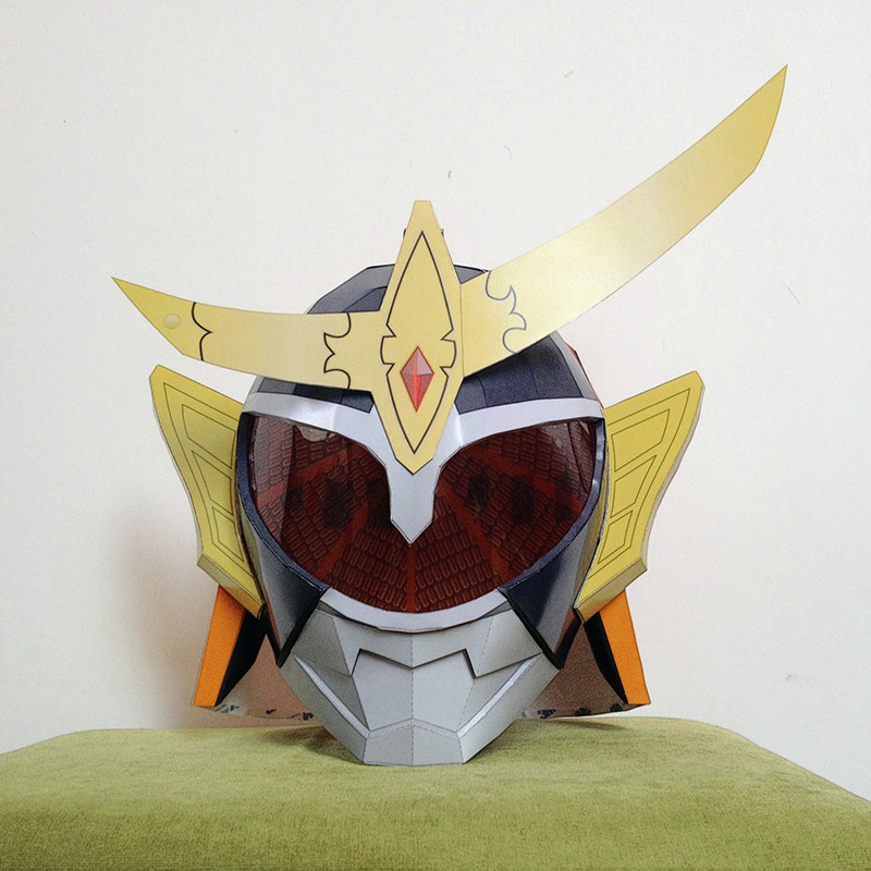 ภาพหน้าปกสินค้าDiy Papercraft Kamen Rider Gaim Wearable หมวกกันน็อค 3 D ของเล่นสําหรับเด็ก จากร้าน liu16915th.th บน Shopee