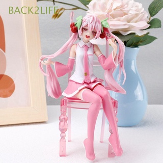 Back2Life ตุ๊กตาฟิกเกอร์ Pvc รูปการ์ตูนอนิเมะ Miku Sakura Miku 16 ซม. สําหรับตกแต่งรถยนต์ เก็บสะสม