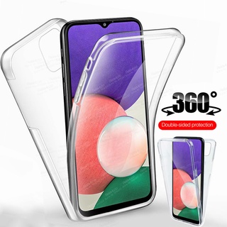 For Samsung Galaxy A22 5G Case 360° Front Back Transparent Phone Cover Sumsung A 22 22A 5G Full Protection Fundas