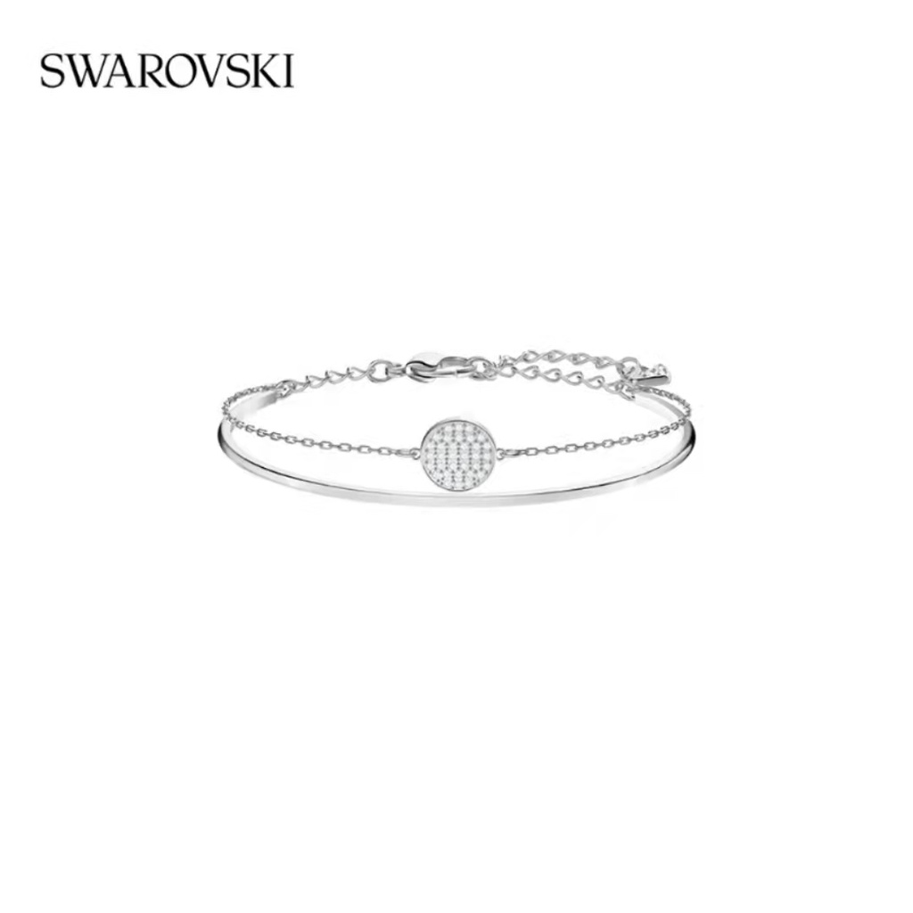 จัดส่งด่วนทั่วไทย-swarovski-สร้อยข้อมือสุภาพสตรีดีไซน์ลามิเนต-เครื่องประดับแท้-100-คริสตัลแฟชั่นของขวัญวันหยุด