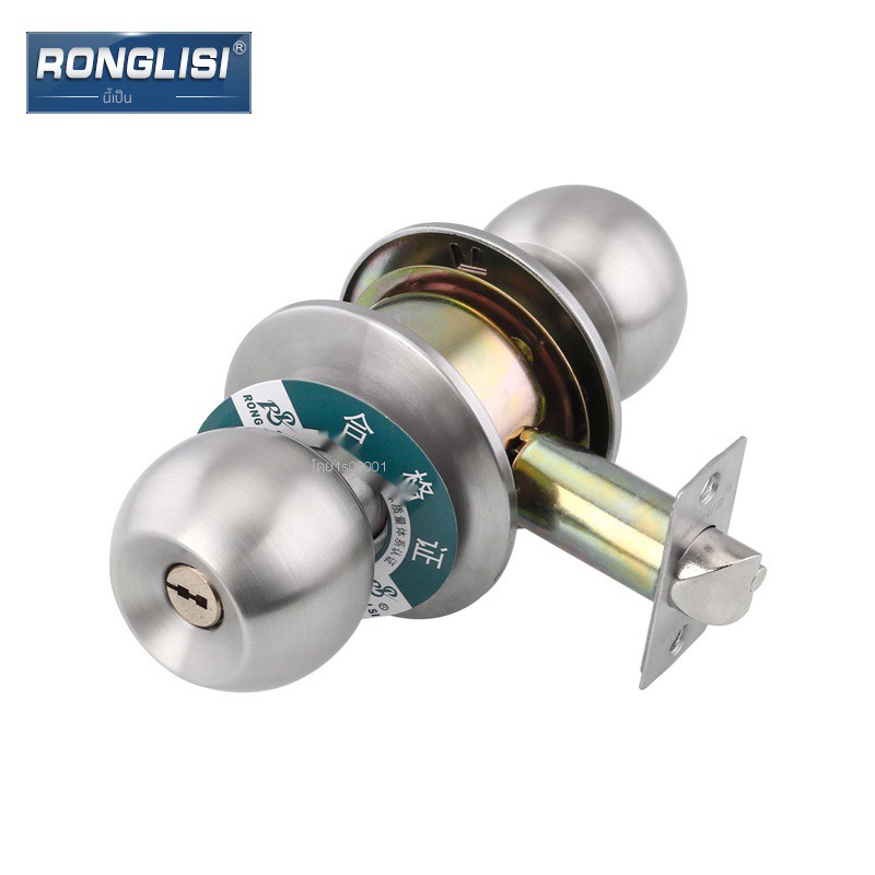 ronglisi-ล็อคประตูในครัวเรือนห้องน้ำในร่ม-ball-lock-room-สแตนเลส-ball-lock-ล็อคประตูห้องครัว