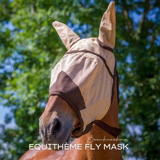 หน้ากากกันแมลงแบบคลุมหู EQUITHÈME "FLY PROTECTOR" FLY MASK