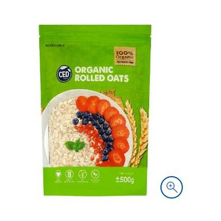 CED ข้าวโอ๊ตรีดอินทรีย์ Organic Rolled Oats 500g