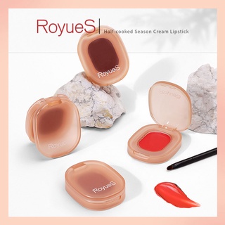 Royues ลิปสติก เนื้อแมตต์ ธรรมชาติ สีนู้ด กันน้ํา ติดทนนาน