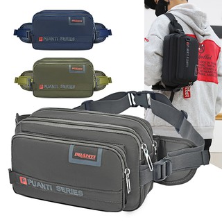 กระเป๋าคาดอก คาดเอว สไตล์แฟชั่น  สำหรับผญิง/ชาย korean nylon men waist pack pouch bag fanny pack for men birthday gift