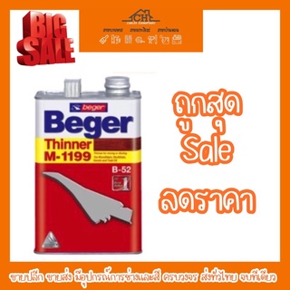 ทินเนอร์สีย้อมไม้ เบเยอร์ Beger เบอร์ M-1199 ขนาด 1/4 แกลลอน (0.946L) และ 1แกลลอน (3.785L)