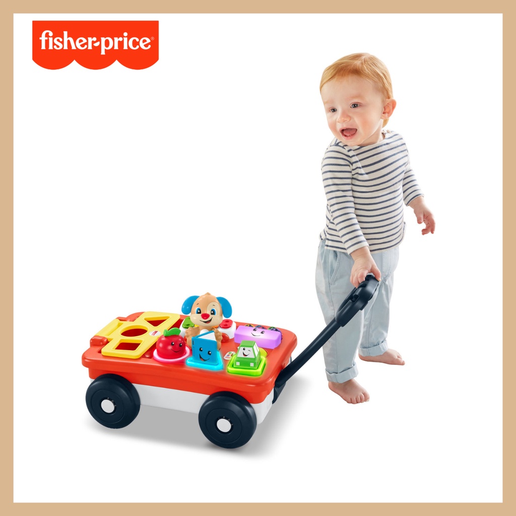 fisher-price-รถลาก-laugh-amp-learn-pull-amp-play-learning-wagon-ของเล่นเสริมพัฒนาการ-ของแท้