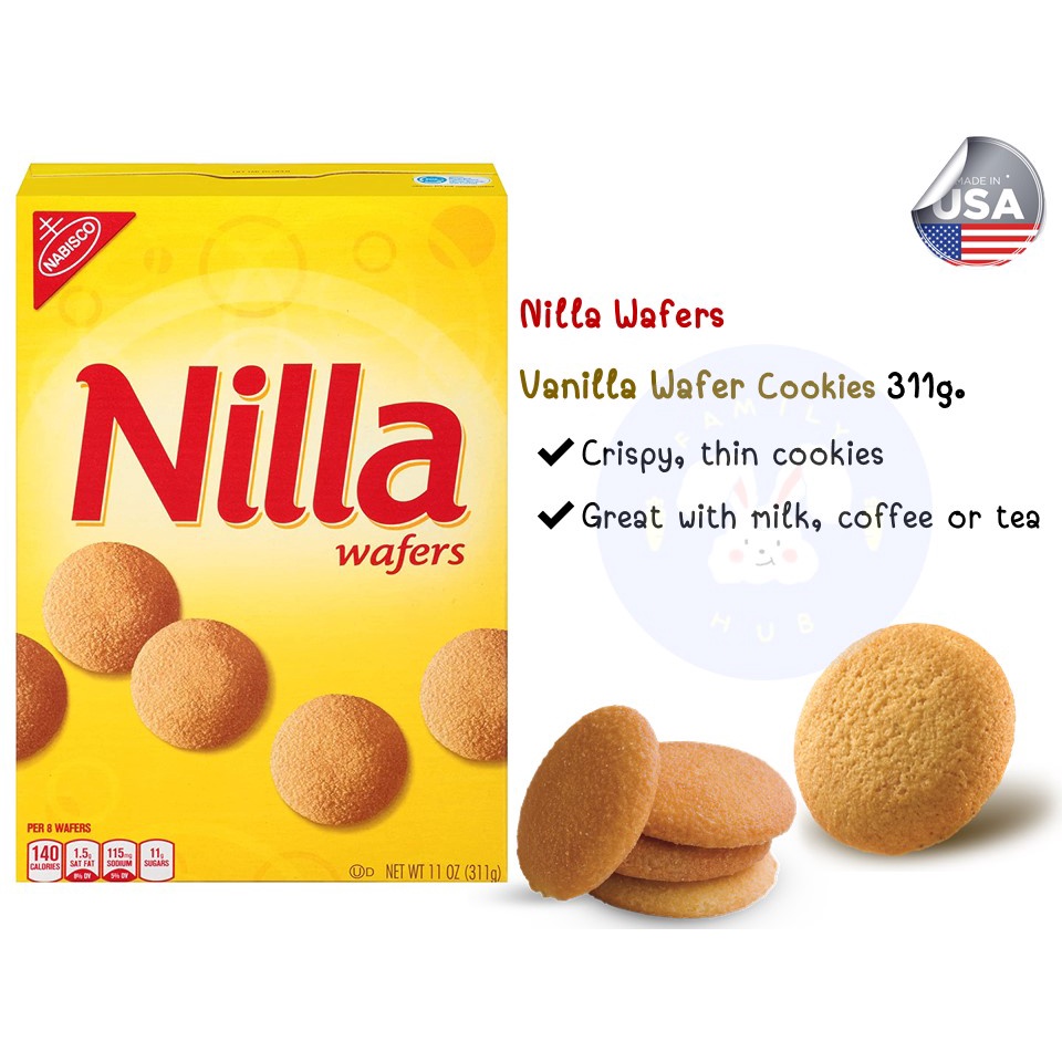nabisco-nilla-wafers-นิลล่า-เวเฟอร์ส-ขนมเวเฟอร์ส-สอดไส้ครีม-กลิ่นวานิลา-311g
