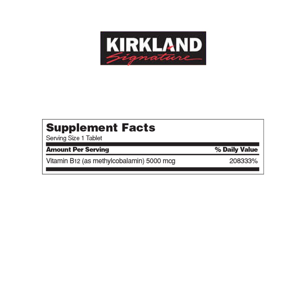 รับคืนสินค้า-kirkland-b12-5000-mcg-300-tablets-ของแท้จาก-usa